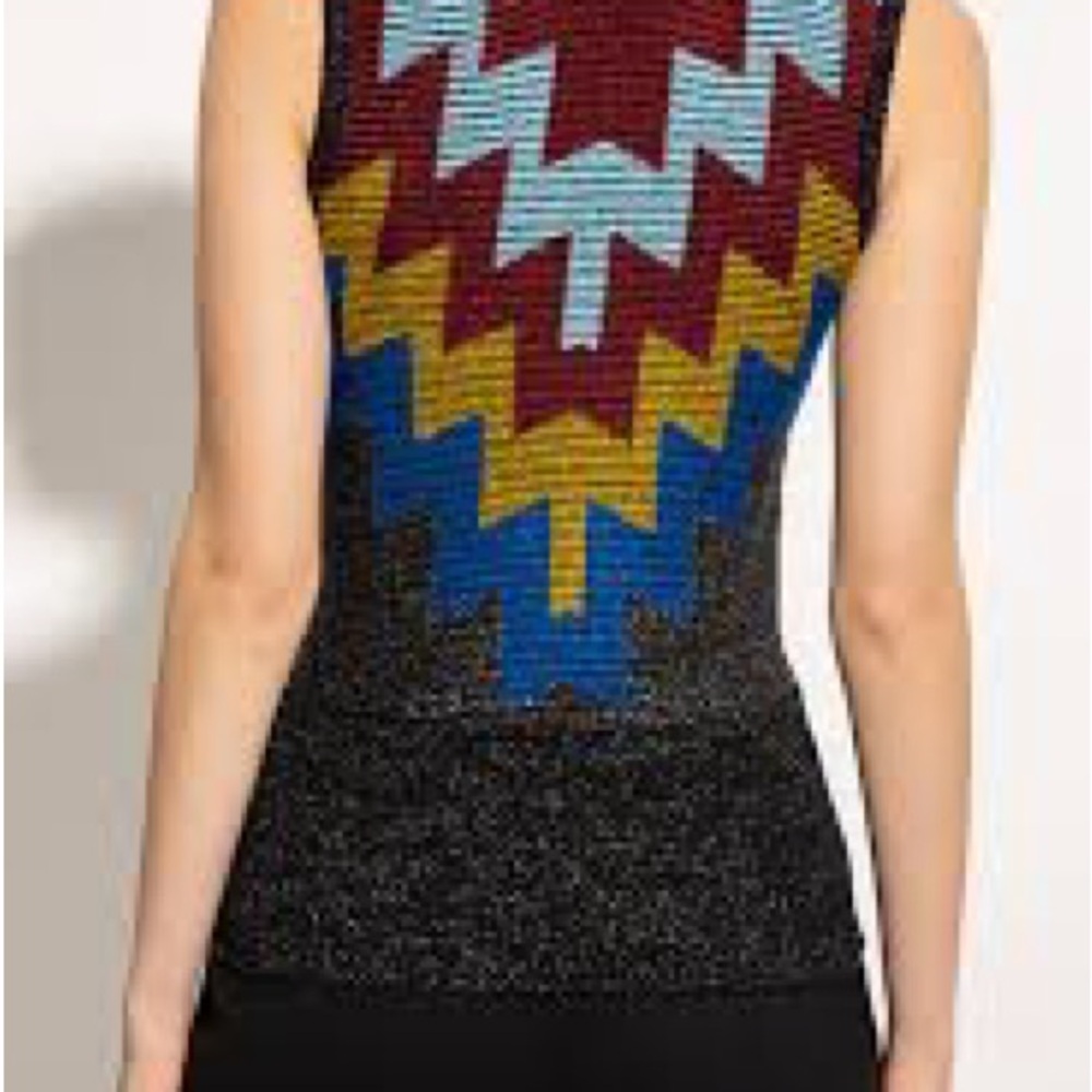 Victoria Beckham Multicolor Zigzag sweater vest small - Picture 3 of 5
